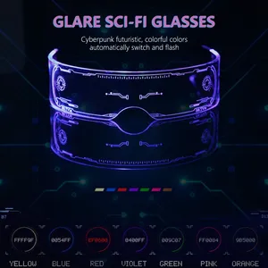 <span class=keywords><strong>Gafas</strong></span> luminosas LED <span class=keywords><strong>de</strong></span> colores Punk Goggle Music Bar Party Decoration Festival <span class=keywords><strong>de</strong></span> Navidad Festival brillante <span class=keywords><strong>Gafas</strong></span> <span class=keywords><strong>de</strong></span> neón - Product Image 3