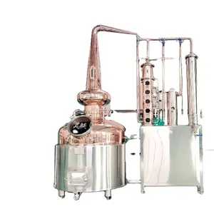 Mesin distilasi 1000L, peralatan pemercik gaya pot membuat Brandy wiski Rum multifungsi