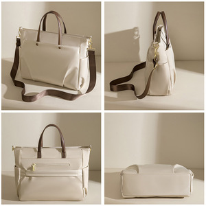 Bolso impermeable para ordenador portátil para mujer, tela Oxford de 16 pulgadas, asa superior duradera, correa extraíble, aspecto profesional - Product Image 3