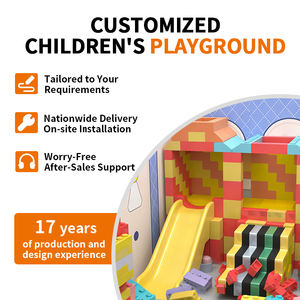 Коммерческая детская игровая площадка в мультяшном стиле для помещений — горка/бассейн с шариками/конструкторы и ролевые игры для торговых центров - Product Image 6