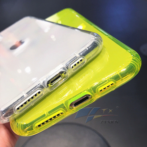 2025 nouveau antichoc Fluorescent néon TPU pare-chocs coque de téléphone couverture arrière pour iPhone X XR 11 Pro Max 12 étuis - Product Image 3