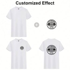 LC3320 Men's Custom Logo Printed Sports <b>T</b>-Shirt Casual Vintage Style Short Sleeve O-Neck Geometric 3D Silk Soft Feel Gym Use Run - Product Image 2