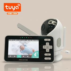 Moniteur Bébé Intelligent KT-438W Prix Usine OEM ODM Transmission 390m Caméra Audio-Vidéo Portable pour Bébé avec Écran IPS - Product Image 1