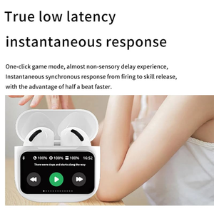 Auriculares Inalámbricos con Control Táctil, Pantalla LCD, Cancelación de Ruido ENC, Batería de Larga Duración, Auriculares Estéreo - Product Image 2