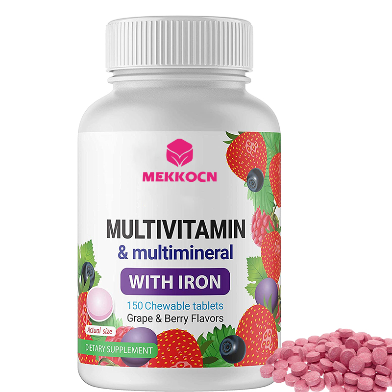 Comprimidos multivitamina, vitamina a, b, c, e, d multivitamina mastigas multivitaminas e minerais