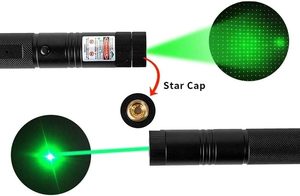 Lampe torche LED verte EDC rechargeable par USB, haute puissance, longue portée, à focalisation réglable, avec pointeur laser en aluminium - Product Image 2