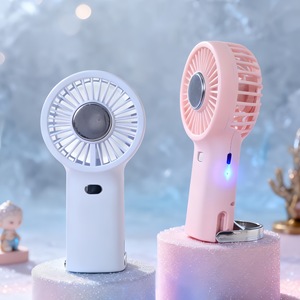 Ventilateur portable Lingpan avec lumière, batterie rechargeable, moteur DC 5W, autonomie de 8h pour utilisation en extérieur - Product Image 4