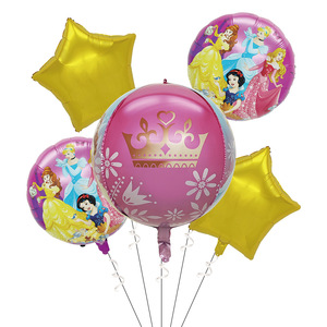 Globos de Papel con Diseño de Princesa de Anime, 5 Piezas, <span class=keywords><strong>para</strong></span> Decoración de Bodas y <span class=keywords><strong>Cumpleaños</strong></span>, Globos 4D Autosellables - Product Image 2