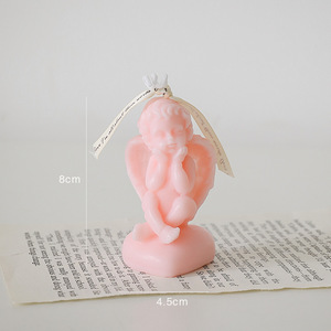 Vente en gros Offre Spéciale nouveauté petit Angle bébé en forme d'ange parfumé cadeau de bougie d'art - Product Image 5
