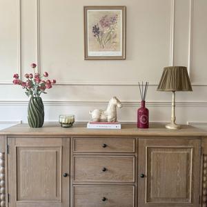 American Style Solid Wood <b>Sideboard</b> <b>Storage</b> Cabinet Living Room Entryway Furniture - Product Image 2