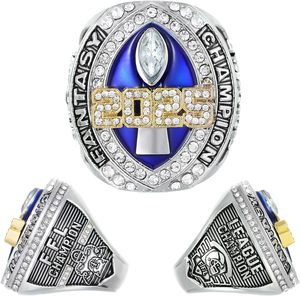 Il premio alla moda in lega Premium anello del campionato di <span class=keywords><strong>fantacalcio</strong></span> 2025 per i campioni della lega di scatole viene fornito con una scatola da esposizione - Product Image 6