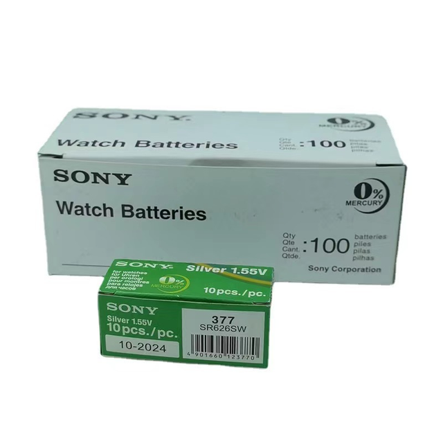 Flydatronic Wholesale SR626SW 377 SR927SW 395 Button Battery Silver Oxide for sony