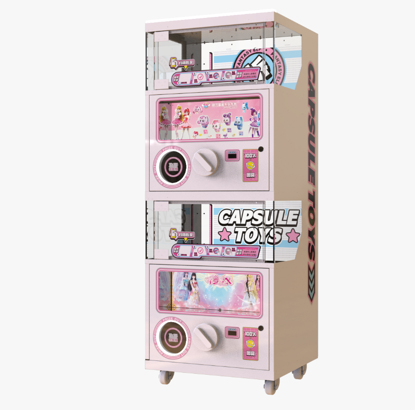 Token Stack Game Portable Stacking Prize Gacha Machine Coin Operated Capsule Toy ...