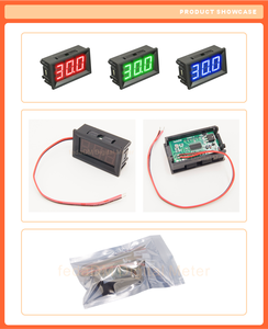 0.56 Inch 3 Chữ Số 2 Dây DC4.5-120V LED Hiển Thị Kỹ Thuật Số <span class=keywords><strong>Meter</strong></span> Vôn Kế Kiểm Tra Chỉ Số Màn Hình Detector Xe Xe Máy 36V 48V - Product Image 6