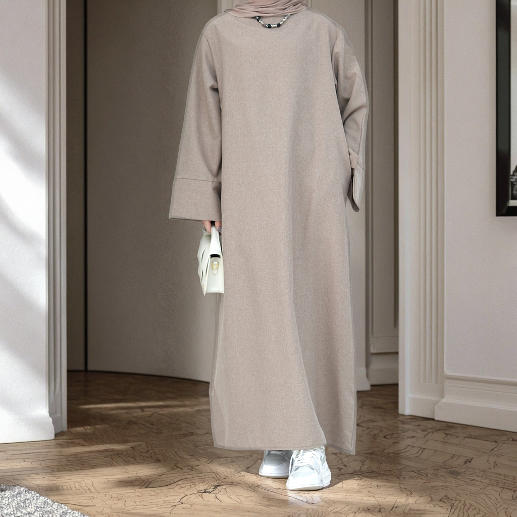 Long Sleeve Islamic Casual Dresses - Modest Maxi Style