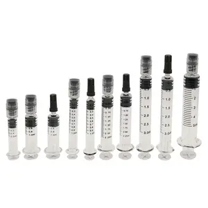 Hot Sale Concentrate Glass Syringe 1ml 2.25ml 3ml 5ml 10ml Oil Syringe Luer Lock