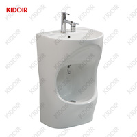 Kidoir Islamique Céramique 2 En 1 Waschbecken Wudu Station d'ablution Lave-pieds Lave-pieds Wudhu Lavabo Pour Maison Musulmane
