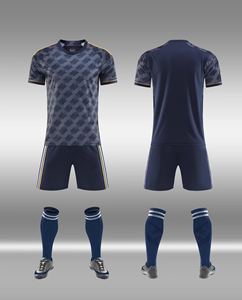 Ensembles d'uniformes de football d'été personnalisés à transfert thermique pour équipe et club, maillot uni, impression de jeu - Product Image 4