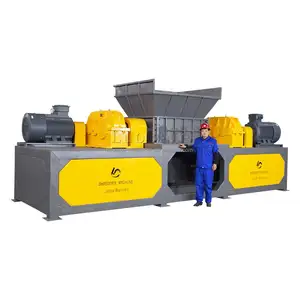 Competitive price waste tyre rubber tire recycling shredder machine / widely used mini tire recycling plant production line