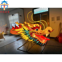 KFL-005 Lanterne géante en soie Dragon, défilé du festival chinois, décoration extérieure pour centre commercial et place, fabrication artisanale sur mesure en usine