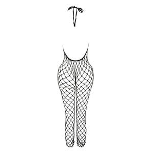 Schöner Transparenter Nylon-Netzstrumpfanzug mit Aushöhlungen und Lochdesign für Reife Frauen Heiße Sexy Dessous - Product Image 6