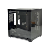 MANMU Black MicroATX CPU Desktop Gaming Case Aluminum Alloy Steel Mid Tower USB 3.0 5 Expansion Slots Side Panel Window