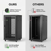 Gabinete de Servidor 18U de 1m de Profundidad, 600x800, 19 Pulgadas, Modelo TA, Caja IT para Monitoreo de Seguridad, Centro de Datos