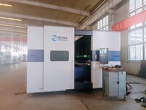 2kw/3kw/6kw/12kw 1540 Full Cover Fiber Laser Cutting Machine For Metal Steel Copper With Exchange Table
