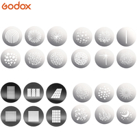 Godox Set GOBO fotografi SA-09 aksesori untuk lampu Video LED fokus Godox S30