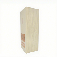 Boîte-cadeau de whisky de luxe personnalisée, vitrine en bois avec logo en métal pour le stockage des championnats