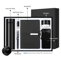 Coffrets Cadeaux Personnalisés Neufs : Bouteille Isotherme Promotionnelle, Stylo, Clé USB 32 Go, Carnet A5 Uni, Haut-parleur et Batterie Externe
