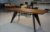 Industrieller Vintage-Esstisch aus Eisen und Mangoholz, Verstellbar, Quadratisch, Klappbar, 4-Sitzer, Vormontiert, für Zuhause, Büro, Hotel