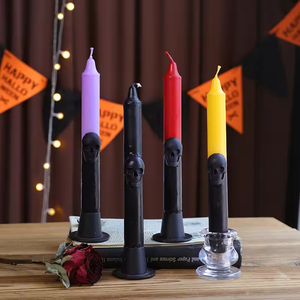 Halloween <b>Long</b> <b>Candle</b> Holiday Atmosphere Decorative Cross-border Dripping Blood Soybean Mixed Wax - Product Image 1