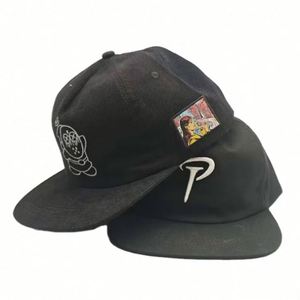 Casquettes de haute qualité en gros, ajustables, à visière plate, 5 panneaux, avec logo brodé personnalisé, non structurées, style Dad Hat, à fermeture Snapback - Product Image 2