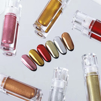Effet pigment liquide chrome magique transparent de qualité cosmétique pour ongles