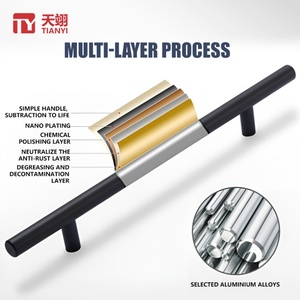 Herrajes de Alta Calidad para Muebles de Cocina Modernos de Aleación de Aluminio, Tiradores para Cajones, Armarios y Puertas - Product Image 2