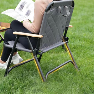 Wholesale Ultra Light Durable <b>Aluminum</b> Folding <b>Chair</b>-Portable Modern Design for Beach <b>Garden</b> Camping Picnic & Living Room Use - Product Image 1