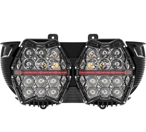 Phare LED certifié E24 avec clignotant ambre et feux de jour (DRL) compatible Harley Road Glide 2015-2023 - Product Image 1
