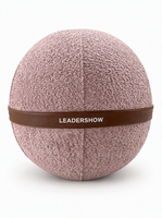 Siège de ballon de yoga en fausse fourrure anti-éclatement avec pompe, housse en tissu lavable et fermeture éclair YKK