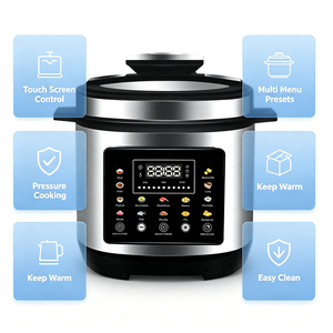 <span class=keywords><strong>Olla</strong></span> <span class=keywords><strong>a</strong></span> Presión Eléctrica Multifuncional Programable con Pantalla <span class=keywords><strong>a</strong></span> Color para el Hogar, de 5L y 6L, en Oferta - Product Image 4