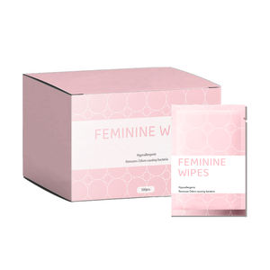 Lingettes féminines jetables personnalisées <span class=keywords><strong>pour</strong></span> femmes, marque privée, non parfumées, contrôle des odeurs, lingettes intimes Yoni - Product Image 1