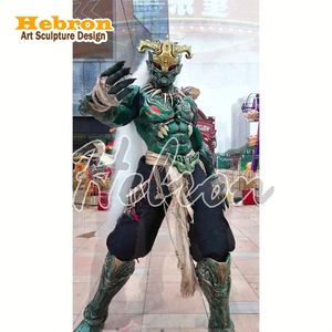 Costume de robot portable taille adulte, modèle Monstre Taotie, avec LED, pour marcheur sur échasses et <span class=keywords><strong>cosplay</strong></span> humain - Product Image 5