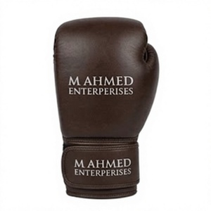 Guantes de boxeo de cuero marrón, guantes de entrenamiento de kick boxing con cordones y cierre de velcro para sparring en el gimnasio - Product Image 5