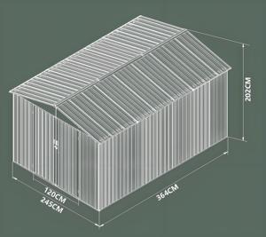 Contenitore di stoccaggio a doppia porta per mobili industriali in acciaio zincato personalizzato con varie opzioni di colore per <span class=keywords><strong>capannone</strong></span> e stoccaggio - Product Image 1
