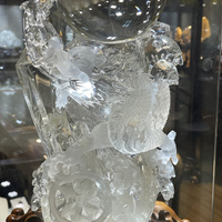 Chine Donghai cristal artisanat Top qualité naturel sculpté à la main clair Quartz Statue Figurine pour la décoration de la maison