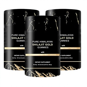 <b>Pure</b> <b>Himalayan</b> <b>Shilajit</b> Gold Gummies Premium Herbal Dietary Supplement OEM Private Label Bulk Manufacturer - Product Image 2