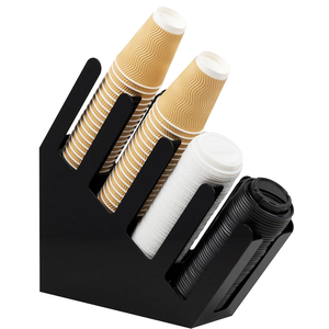 Commandez directement un distributeur de gobelets à 4 compartiments pour la cuisine, les salons de thé, les cafés, les distributeurs de boissons gazeuses, organisateur de gobelets pour le <span class=keywords><strong>rangement</strong></span> des gobelets, accessoires - Product Image 1