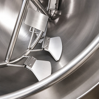 Industrieller 50 500 600 1000 Liter Zucker-Sirup-Kochkessel Dampfmantelkessel Süßigkeiten-Kochtopf mit Rührwerk