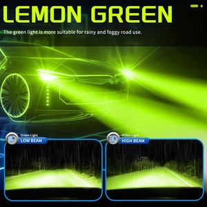 1 paire de phares de <span class=keywords><strong>voiture</strong></span> blancs + citron H1 H3 <span class=keywords><strong>H7</strong></span> H4 9005 9006 HB3 HB4 H11 9012 12V 24V LED <span class=keywords><strong>pour</strong></span> phares antibrouillard ampoules 120W - Product Image 5