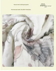 Serviette <span class=keywords><strong>de</strong></span> bain carrée en gaze <span class=keywords><strong>de</strong></span> <span class=keywords><strong>coton</strong></span> pur à 6 couches <span class=keywords><strong>pour</strong></span> bébé, toutes saisons - Product Image 5